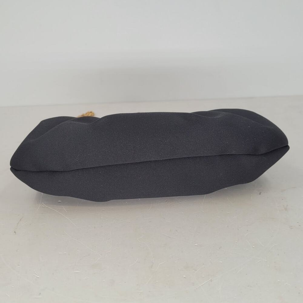 Kate Landry Satin Evening Clutch Rhinestone Glam Bridalcore Purse - Picture 8 of 13